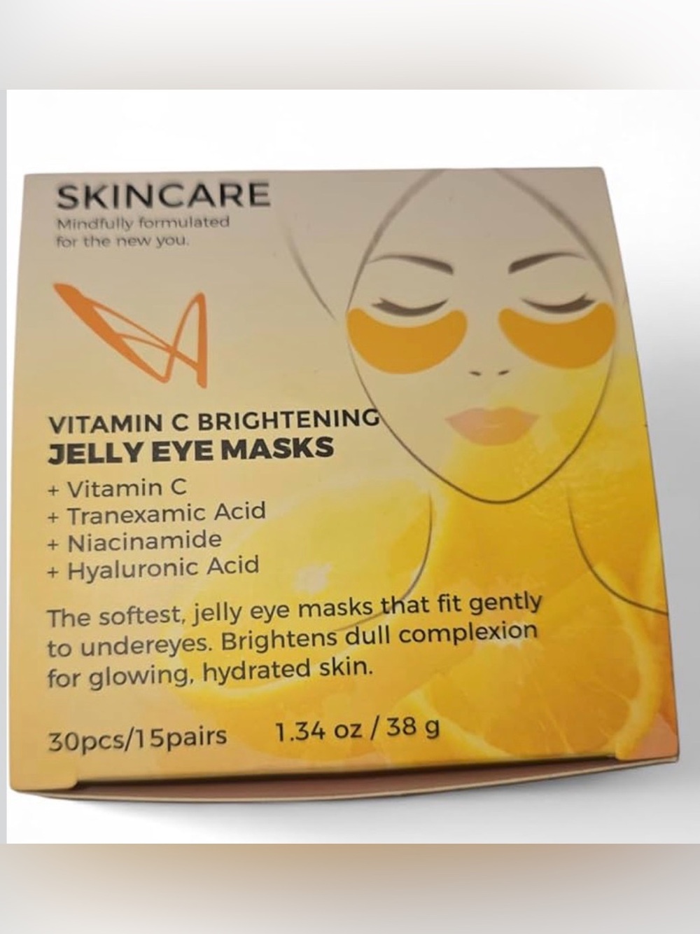 Splash Skincare Vitamin C Brightening Jelly Eye Masks - 30 pcs/15 pair